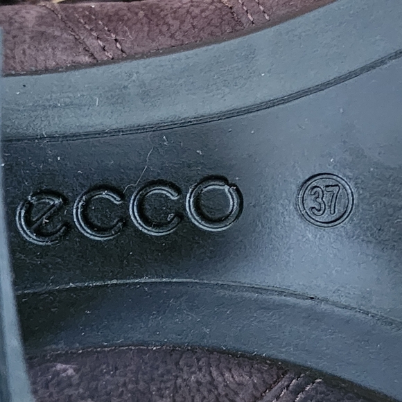 Ecco Women Ankle Boots 37 (US 6-6.5) Brown Shape 55 Fringe Leather Zip - Picture 11 of 11